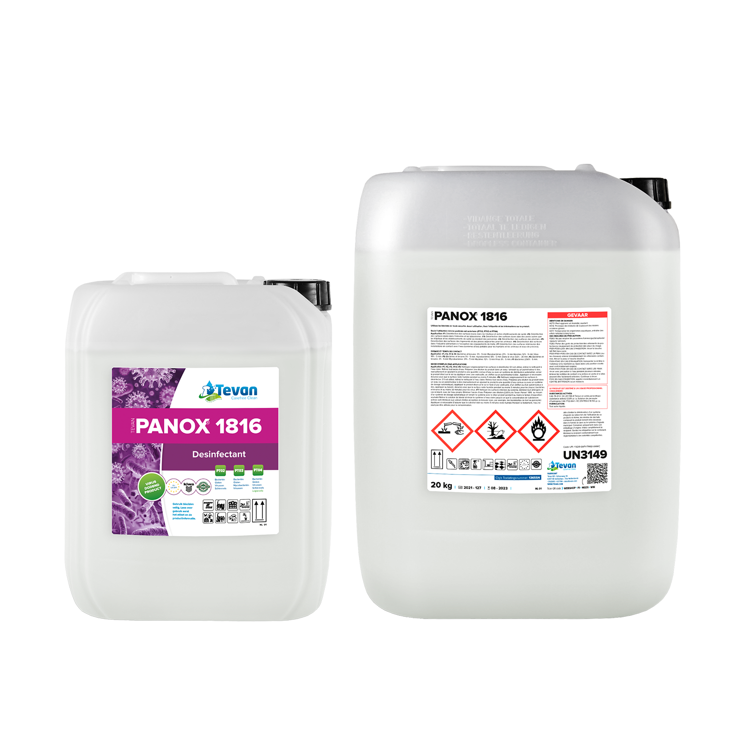 Panox 1816 – 10 en 20 Ltr cans – HIGH